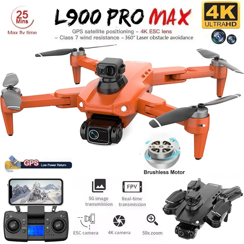 L900 Pro MAX GPS Drone 4K Prof - огляд і ціна Drone Mapping