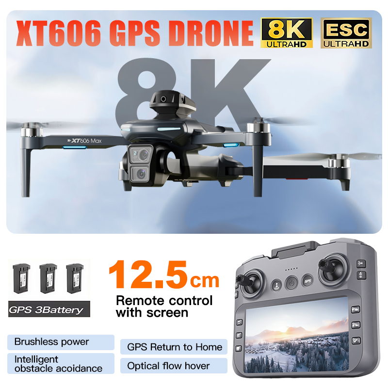 XT606 MAX 3 battery Drone 4k 8 - огляд і ціна Drone Photogrammetry