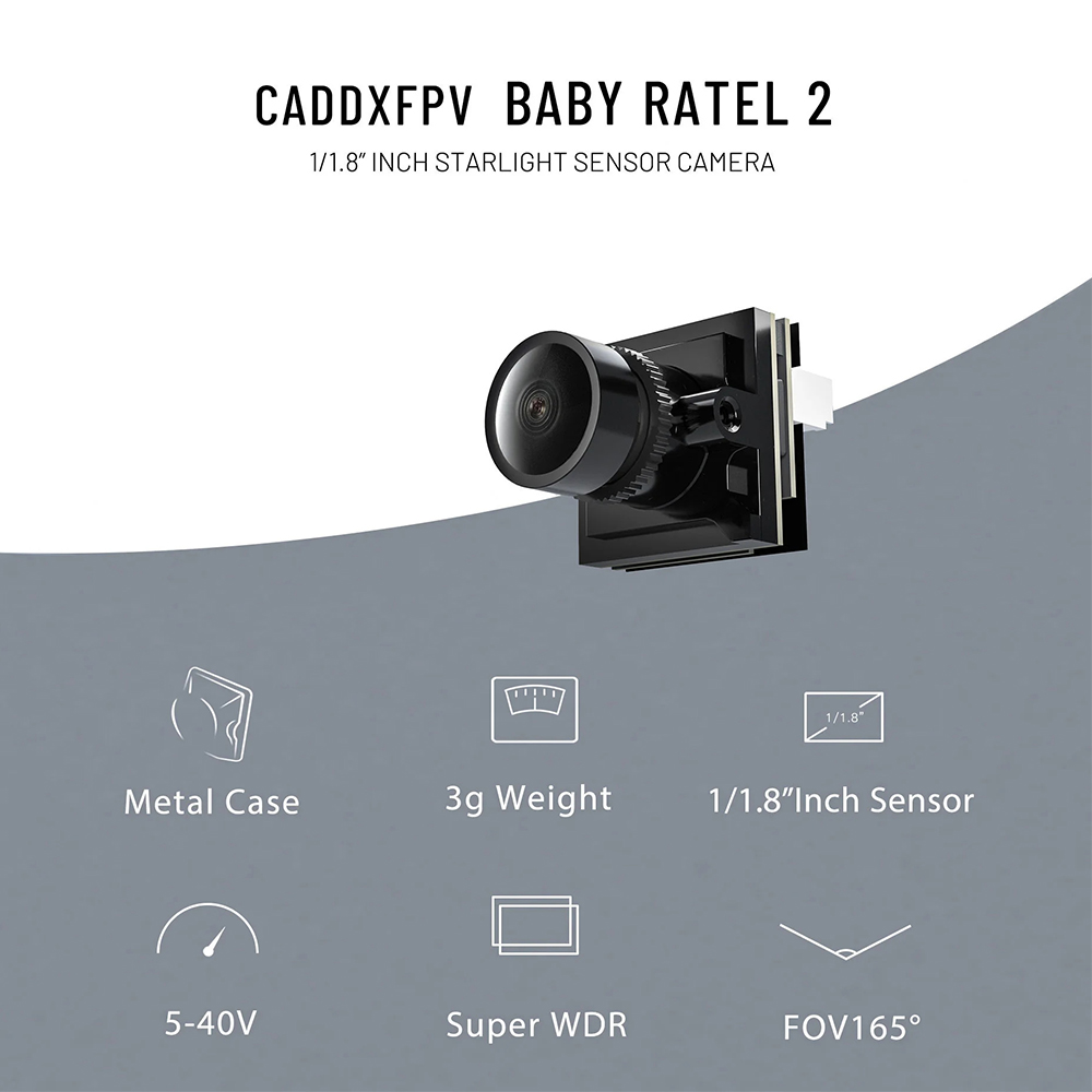 CADDX Micro FPV Camera Ratel 2 - огляд і ціна Drone Aerial Photography