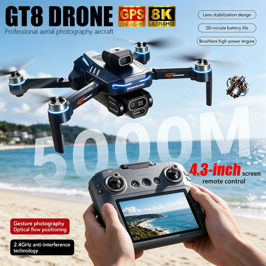 NEW GT8 HD RC Drone 4K Profess - огляд і ціна Drone Video Production